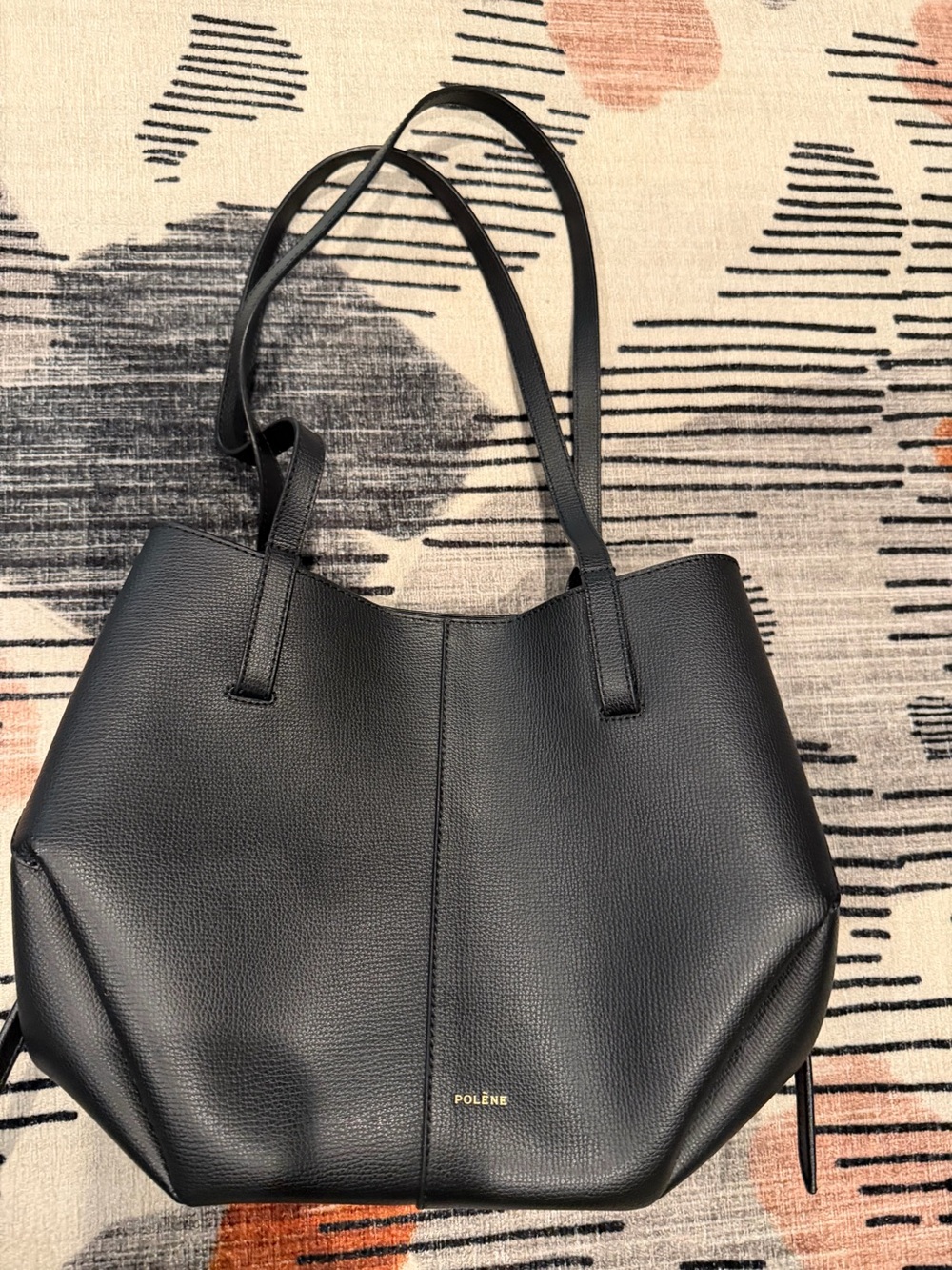 Polene Cyme Mini Tote Black